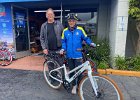 IMG 7736.jpg  Owner Doug of Pedego  Solana Beach gives Mac his winning ebike
