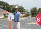 IMG 0089  Karl Rudnick demonstrates the keys to safe "imaginary bike" riding