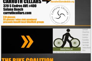 Bike Walk Fundraiser at Carruth Cellars Thursday Aug 21 5-8pm