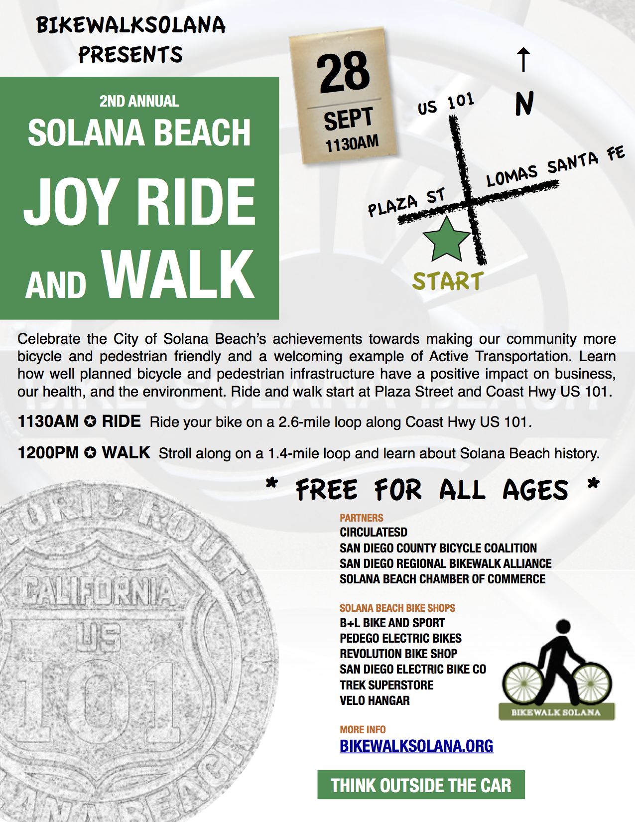 Solana Beach Joy Ride 2014 - Sunday September 28
