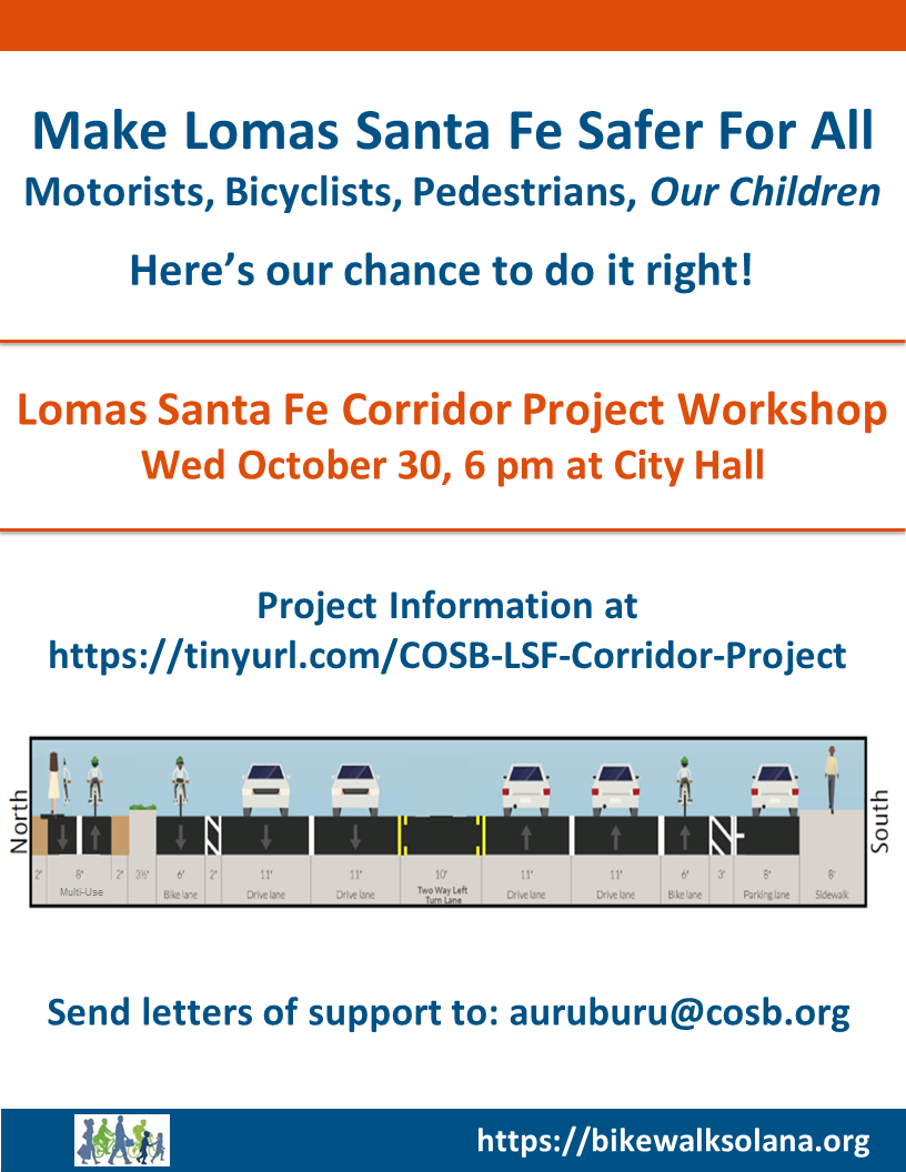 Make Lomas Santa Fe Safer For All