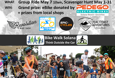 May is Bike Month: BikeWalkSolana Events for 2023
